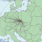 Mapa spojení na 23cm (1/1)