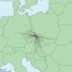 zobrazit galerii Mapa QSO - Den Rekordů VHF 2019 OK1VOF