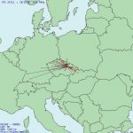 Mapa spojení OK1VOF - 144 MHz (10/11) Mapa spojení OK1VOF - 144 MHz (10/11)