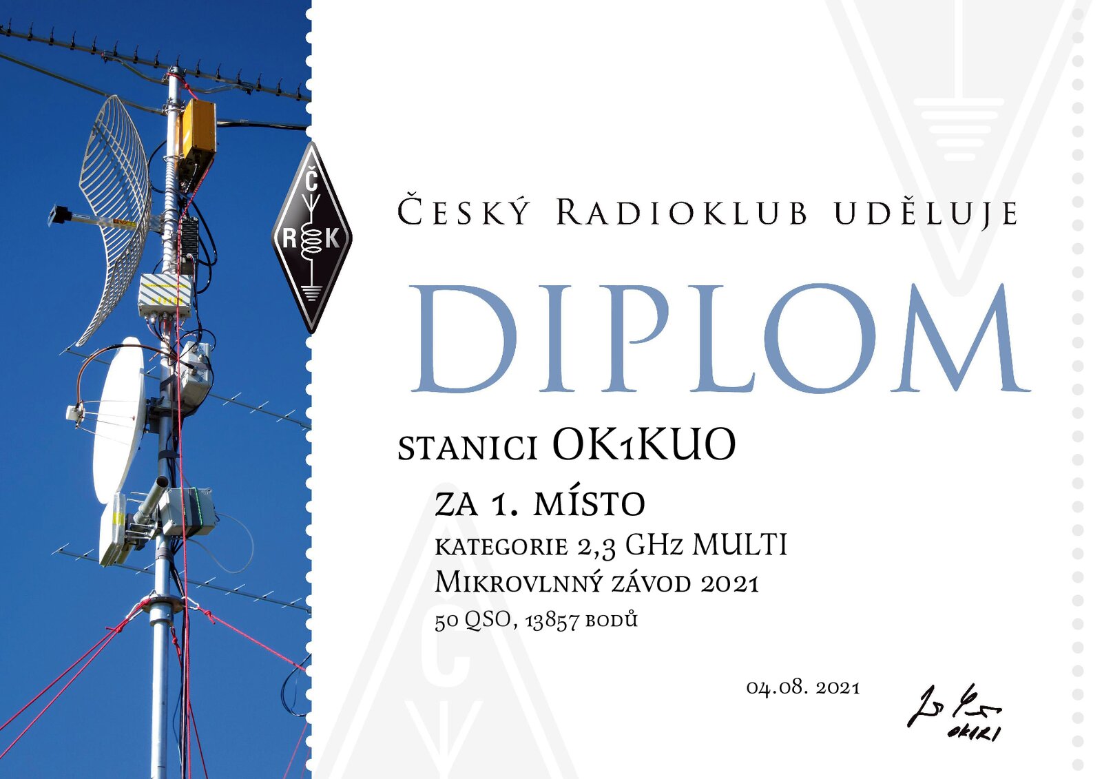 2021 Mikrovlny 2.3 GHz 1. misto
